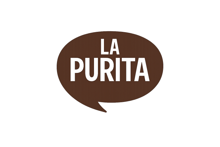 Logotipo _LA PURITA_ en burbuja