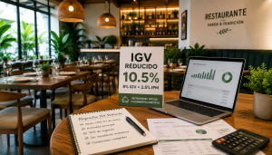 Restaurante revisando requisitos para aplicar el IGV reducido en 2026