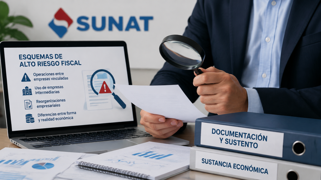 SUNAT revisando esquemas de alto riesgo fiscal y operaciones tributarias empresariales